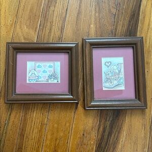 Charming Brown Framed Art Set